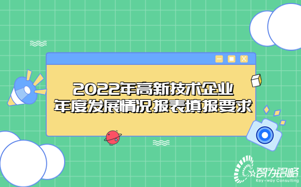 2022年高新技術企業年度發展情況報表填報要求